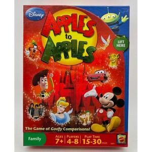 Disney Apples to Apples Game COMPLETE Mattel 2009 Cards Family Party
